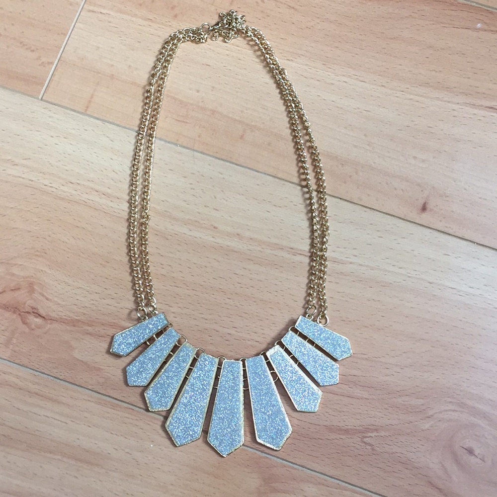Silver and gold necklace